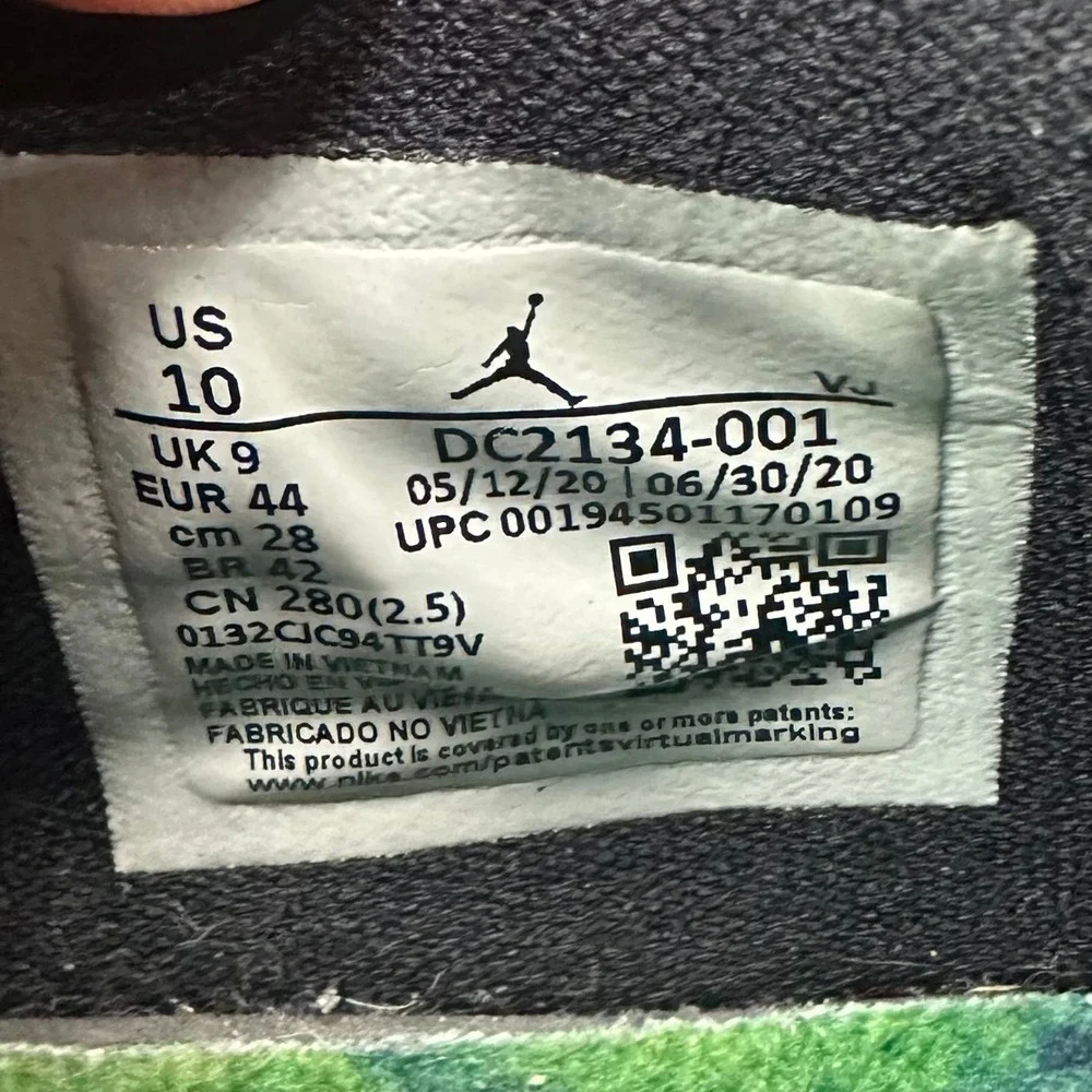 Nike JORDAN AIR BAYOU BOYS DM3263-900 Sneaker Men's Size 10 Black Shoes